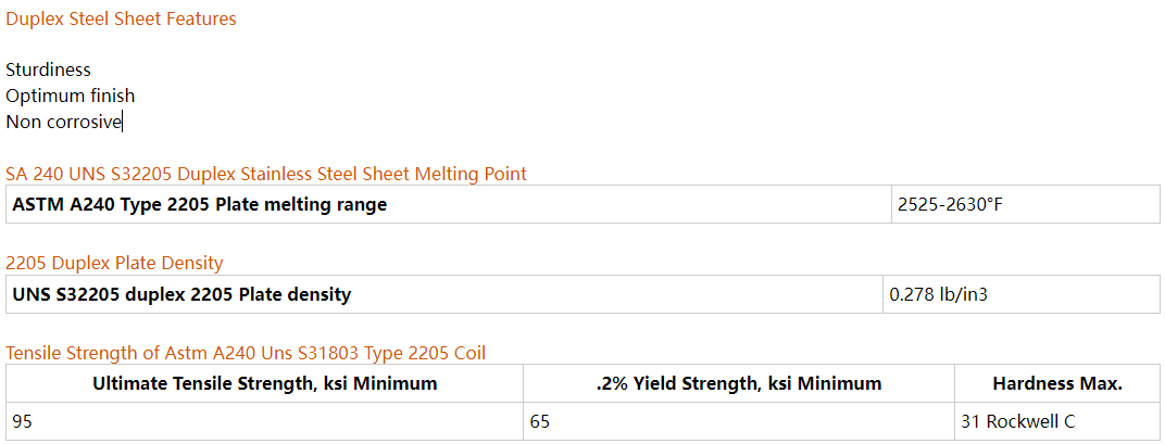 2205 stainless steel sheet 2205 stainless steel sheet